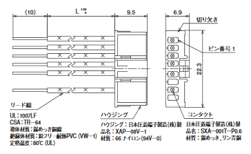 CTSDF12Cシリーズ専用プラグコード